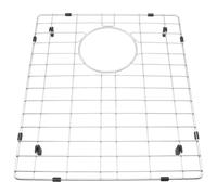 Griglia di protezione per lavello da cucina, protezione per uso alimentare, antiruggine, lunga durata, piedini antiscivolo, 42,7 cm x 36,2 cm, in acciaio inox
