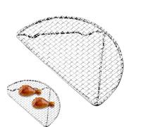 Griglia di raffreddamento - Griglia di cottura in acciaio | Supporto per griglia semicircolare antiaderente lavastoviglie per forno barbecue