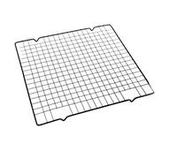 Griglia di raffreddamento in acciaio inossidabile di 4 dimensioni, vassoio antiaderente for biscotti, pane, torte, barbecue, uova, crostate, teglia for alimenti Per Campeggio(27.5x25cm)