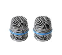Griglia di ricambio Beta57A RK320 per microfono per strumenti dinamici Shure BETA 57A BETA57A, con parabrezza interno, anello blu, confezione da 2