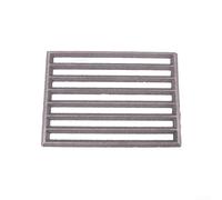 Griglia di ricambio in ghisa, design quadrato, per caminetti Hark ottimizzando la combustione con caratteristiche di tenuta stabile del tronco (21,5 x 16 cm)