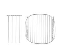 Griglia di ricambio per barbecue, 18 x 18 x 8, spiedini a doppio strato, teglia per friggitrice ad aria