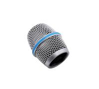 Griglia di ricambio per microfono RK312 per trasmettitore portatile Shure QLXD2/B87A, con banda blu, colore argento, confezione da 1
