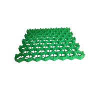 Griglia di rinforzo for vialetti in ghiaia di plastica, griglia for vialetti in erba, basi for lastre di pavimentazione, griglie for vialetti, 4 griglie = 1 m² (50x50 cm, verde)(4cm-8 pieces)