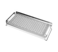 Weber SUP. Cottura per Mantenimento Caldo (42 x 20 cm), per Piastra/Flat Top, in Acciaio Inossidabile, Gambe Pieghevoli, Lavabile in lavastoviglie, Ideale per Mantenere Caldi i cibi - Argento (6784)
