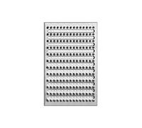 Griglia di scarico a pavimento in acciaio inox per cortile/garage, spessore 1 mm, resistente alla ruggine, ricambio per fognature, 201,9 pezzi, 10 x 58 x 2,5 mm