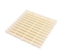 Griglia di scarico antiscivolo per piscina, copertura per uscita giuntabile, per piscine fuori terra, passerelle e balconi (bianco, 20 x 100 cm, set da 5)