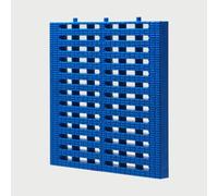 Griglia di scarico in plastica polimerica resistente, 29,8/9,75/29,7 cm di larghezza, per grondaie, sistema di drenaggio dell'acqua piovana per uso interno/esterno (blu, 70 x 50/29,7 x 19,8 cm)