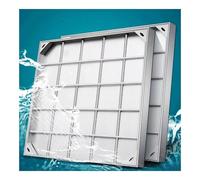Griglia di scarico invisibile in acciaio inox, design interrato, per esterni, con telaio di base, durevole ed elegante, perfetta per giardini e patii