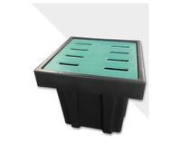 Griglia di scarico per bacino con telaio spessore box colino non preforato (50 x 30 x 60 cm)