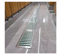 Griglia di Scarico per Cucina, griglia di drenaggio per fognatura Lunga 58 cm, griglia per Garage da Giardino/griglia per Acqua piovana, Copertura Rettangolare per pozzetto, per vialetto (di