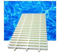 Griglia di scarico per piscina, resistente, in ABS, per piscine fuori terra e balconi, 30 x 100 cm, protezione filtro colore osso, per uso esterno