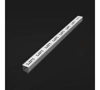 Griglia di scarico quadrata in acciaio inossidabile con telaio 3 1/8 "x 1 5/8" Copertura per canale dell'acqua piovana per scarico del pavimento del cortile Soluzione di drenaggio durevole ed elegante