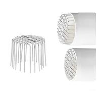 Griglia di sfiato in acciaio inox 304, filtro anti uccelli per bagno, aspiratore, cappa, tubo di scarico in PVC (tubo 75)