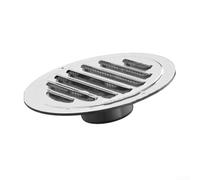 Griglia di sfiato rotonda in acciaio inox per un'efficace ventilazione ed esclusione di insetti