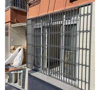 Griglia di sicurezza espandibile per finestre, regolabile, anti-effrazione, per finestre scorrevoli orizzontali, ideale per la sicurezza del seminterrato (larghezza 50 x altezza 110 cm)