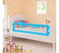 Griglia di sicurezza per bambini, 150 x 42 cm, blu, pieghevole, estensibile, con rete traspirante, per lettino familiare, letto a molle, letto da viaggio, letto per genitori, regolabile in altezza