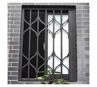 Griglia di sicurezza per finestre retrattile, personalizzabile, resistente, espandibile, per uffici/cantine, finestra pieghevole con serratura (120 x 60 cm)