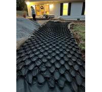 Griglia di stabilizzazione per ghiaia da 10,2 cm, per vialetti e sentieri, 5,1 cm di altezza, permeabile e riutilizzabile, per il controllo del fango, soluzioni in calcestruzzo