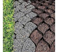 Griglia di stabilizzazione per ghiaia spessa 5,1 cm, sistema di griglia geo pieghevole per vialetto, patio, passerella, camper, parcheggio e giardino, supporto a terra per progetti fai da te
