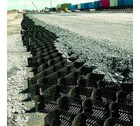 Griglia di stabilizzazione per vialetti in ghiaia, Griglia Geocell for stabilizzazione del terreno nera, diverse dimensioni(500cm x 900cm (197in x 354in))