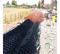 Griglia di stabilizzazione per vialetti in ghiaia, Griglia Geocell HDPE nera di diverse dimensioni(400cm x 900cm (157in x 354in))