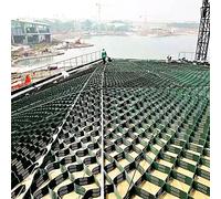 Griglia di stabilizzazione per vialetti in ghiaia, Sistema di griglia Geocell in HDPE nero, diverse dimensioni(100cm x 900cm (39inX354in))