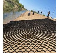 Griglia di stabilizzazione per vialetti in ghiaia, Stabilizzatore di ghiaia in geogriglia HDPE for il controllo dell'erosione, dimensioni multiple, 2 pollici, 1800 libbre(5x5m/16.4x16.4ft)