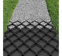 Griglia di stabilizzazione per vialetti in ghiaia, Stabilizzatore for griglia di ghiaia for vialetto in HDPE da 2 pollici, 1800 libbre, diverse dimensioni(5x10m/16.4x32.8ft)