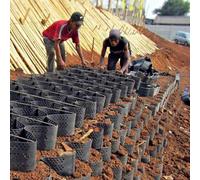 Griglia di stabilizzazione per vialetto di ghiaia, nera, per parcheggi, giardini e cortili, 1 x 9 m, soluzione di rinforzo del terreno