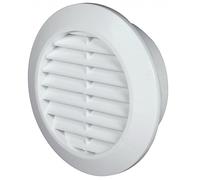 Griglia di ventilazione, Ø 60 mm, rotonda, bianca, per insetti, griglia di scarico, griglia di ventilazione T74