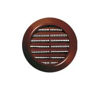Griglia di ventilazione, Ø 70 mm, rotonda, marrone, griglia di scarico, griglia di ventilazione T75
