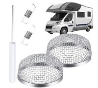 Griglia di ventilazione, 2 pezzi griglia di copertura in acciaio inox per riscaldamento, parti e accessori per s campeggio parcheggio soggiorno giornate calde