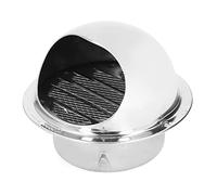 Griglia di Ventilazione a Sfera,150mm Griglia Aerazione in Acciaio Inossidabile 304,Copertura di Ventilazione Presa di Sfiato a Parete, Rete Antipioggia Antivento Addensata per Bagno di Casa, Cucina
