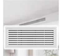 Griglia di ventilazione bianca personalizzabile con filtro rimovibile for bagni, scantinati e garage -(300x300mm)