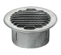 Griglia di Ventilazione Circolare in Alluminio Ø80 / 100 / 125 mm con Rete