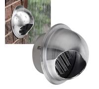 Griglia Di Ventilazione Copertura Circolare Griglia Aerazione AntiruggineS | Valvola A Piastra Murale Rinforzata, Scarico Rotonda Con Viti FacileInstallare, Con ZanzarieraAntinsetti(180mm/7in)
