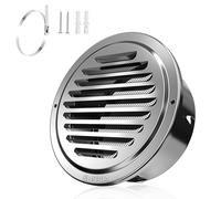 Griglia di ventilazione da 110 mm, in acciaio inox 304, con protezione dagli insetti, rotonda, protezione dalle intemperie, per garage, cucina, bagno