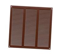 Griglia di ventilazione e aspirazione dell’aria in metallo con montaggio a incastro, ideale come protezione contro gli insetti, 300 x 300 mm, colore marrone