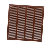 Griglia di ventilazione e aspirazione dell’aria in metallo con montaggio a incastro, ideale come protezione contro gli insetti, 400 x 400 mm, colore marrone