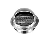 Griglia di ventilazione emisferica in acciaio inox, design resistente alle intemperie con aperture più grandi per un migliore flusso d'aria, ideale per la protezione della bocchetta a parete
