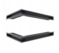 KRATKI Griglia di ventilazione LUFT Griglia angolare per camino 600 x 400 x 60 mm 45S GRAFIT 2 pezzi