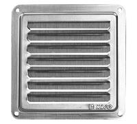 MKK-Shop Griglia di ventilazione in acciaio inossidabile 105 x 105 mm