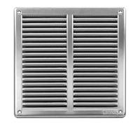Griglia di ventilazione in acciaio inox, 250 x 250 mm, sistema di ventilazione