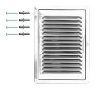 Griglia di Ventilazione in Acciaio Inox AISI 316 Amagnetico 18 x 25 cm, Griglia di Ventilazione Interna/Esterna, Griglia di Ventilazione Inox, Diffusore d'Aria in Acciaio Inox.