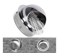 Griglia di ventilazione in acciaio inox, resistente alle intemperie, facile installazione per condotto dell'aria esterno e prese d'aria