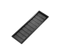 Griglia di ventilazione in materiale ABS con resistenza agli acidi e agli alcali per cucina, camera da letto, bagno e ufficio (nero)