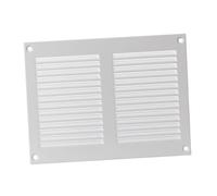 Griglia di ventilazione in metallo, 200 x 150 mm, colore: bianco
