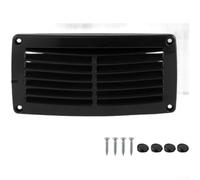 Griglia di ventilazione in plastica ABS resistente per yacht camper barca con funzione antipioggia e design angolato per flusso d'aria fresca ombra nera (piccola bianco)