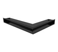 Griglia di ventilazione LUFT angolo sinistro 76,6x54,7x9 nero Slim